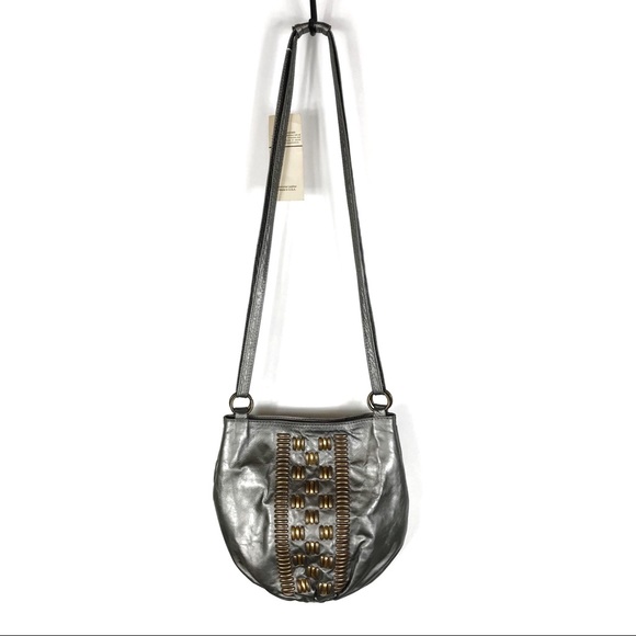 Samir Vintage Embellished Gray Leather Boh… - Picture 2 of 8